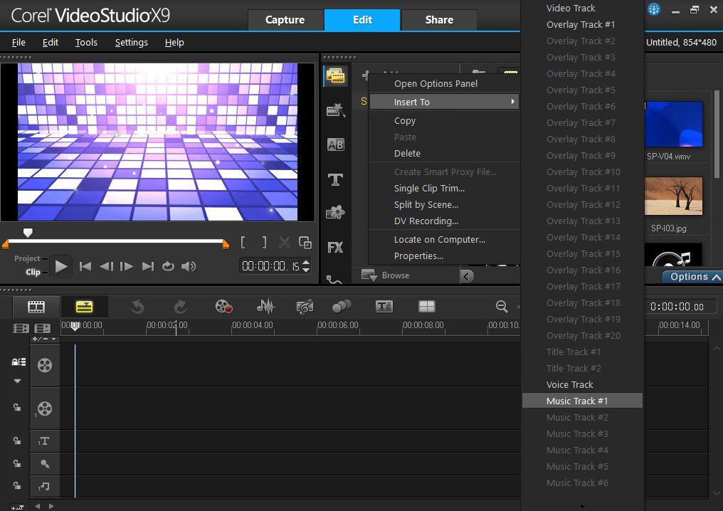Ulead video editing software
